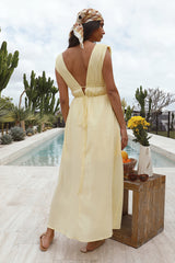 Savour The Moment Maxikleid Gelb