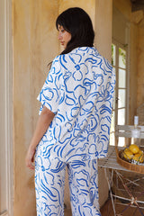 Leinenhemd „Tranquility“ Blau