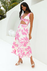 Midikleid „Sunset Sorbet“ in Pink