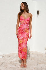 Sangria Sommer Maxikleid Rosa