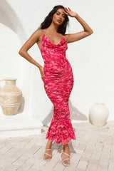 Feeling Joy Midikleid Rot