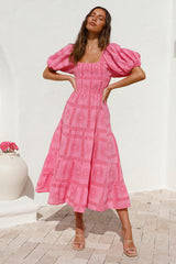 Got It Handled Maxikleid Rosa
