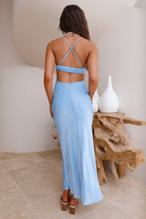 Writing In The Sky Maxikleid Blau