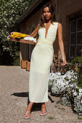 Maxikleid "Late Night" Gelb