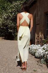 Late Night Maxikleid Gelb