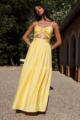 Maxikleid „Summer Disposition“ Gelb