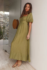 Maxikleid „Ohne Sorgen“ Grün