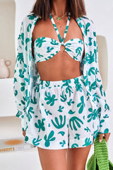 Awakening Suns Crop Top Grün