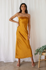 Gleam In Gold Maxi-Kleid Gelb