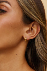 18k vergoldete Mine Forever Ohrringe Gold