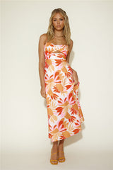 Sommerliebe Maxikleid Orange