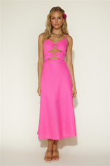 Cancel My Plans Maxikleid Pink