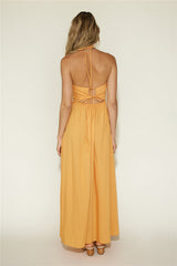 Maxikleid „Cross My Heart“ Orange