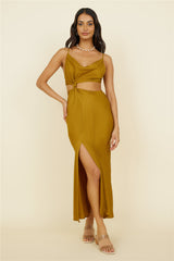 Artemis Midikleid Braun