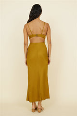 Artemis Midikleid Braun