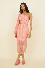 Getaway Car Midikleid Pink