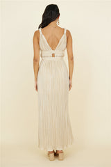 Jupiter Calling Maxi-Kleid Beige
