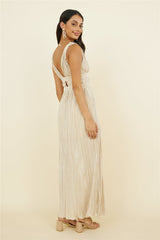 Jupiter Calling Maxi-Kleid Beige