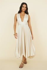 Florentina Midikleid Champagner