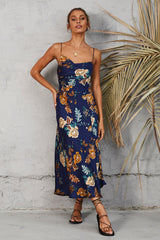 Maxikleid "Weltreise" Navy