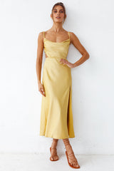 Burning Stars Maxikleid Gelb