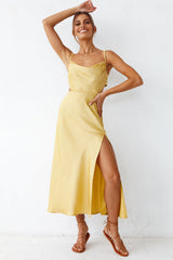 Burning Stars Maxikleid Gelb