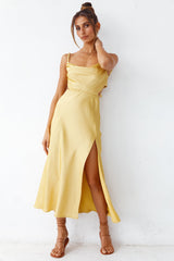 Burning Stars Maxikleid Gelb