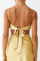 Burning Stars Maxikleid Gelb