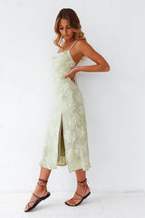 Leora Midikleid Grün