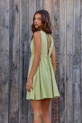 Spritz Of The Sun Mini Dress Salbeigrün