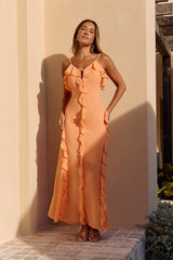 Cool With You Maxikleid Orange