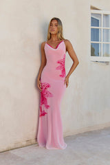 Lily Glowspell Maxikleid Rosa