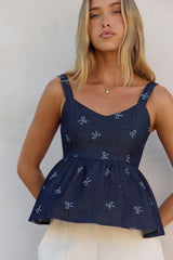 Zartes Oberteil Darling Blau