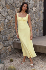 Zitronenpresse Maxikleid Gelb