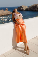 When You Breathe Maxi-Kleid Orange