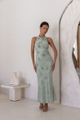 Tropic Whisper Maxi Dress Sage