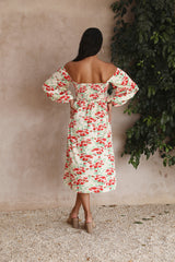 Love Affair Midikleid mit Blumenmuster