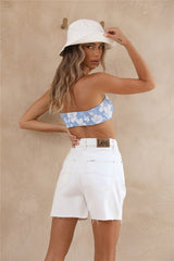 Finale Of Summer Crop Top Blau