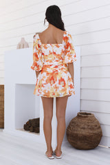 Gänseblümchenkleid Orange