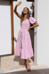 Maxikleid Strawberry Daiquiri Rosa