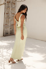 Freshen Up Maxikleid Satin Grün