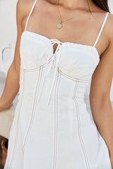 Wanderer's Wish Minikleid Creme