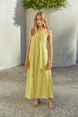 Nicht so kleine Miss Maxi Kleid Gelb