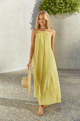Nicht so kleine Miss Maxi Kleid Gelb