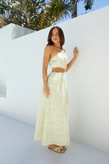 Golden Tides Midikleid Gelb
