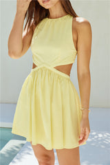 Golden Glimpse Mini Dress Butter