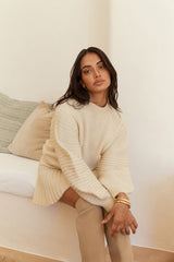 Season Of Dreams Knit Sweater Cream