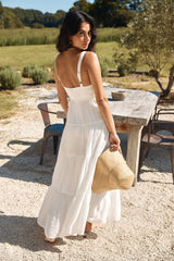 Shooting Stars Maxi Dress White