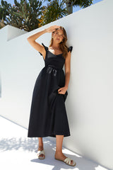 Divinity Maxikleid Schwarz