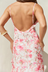 Rosé Rendezvous Maxikleid Rot